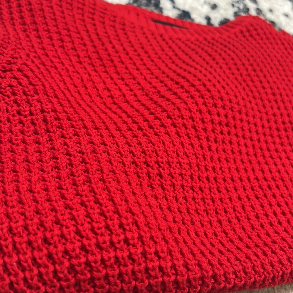 Red Knit Sweater - Picture 7 of 7